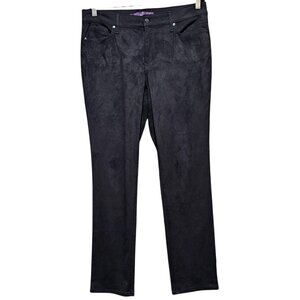 Gloria Vanderbilt Womens Black Stretch Pants Size 12